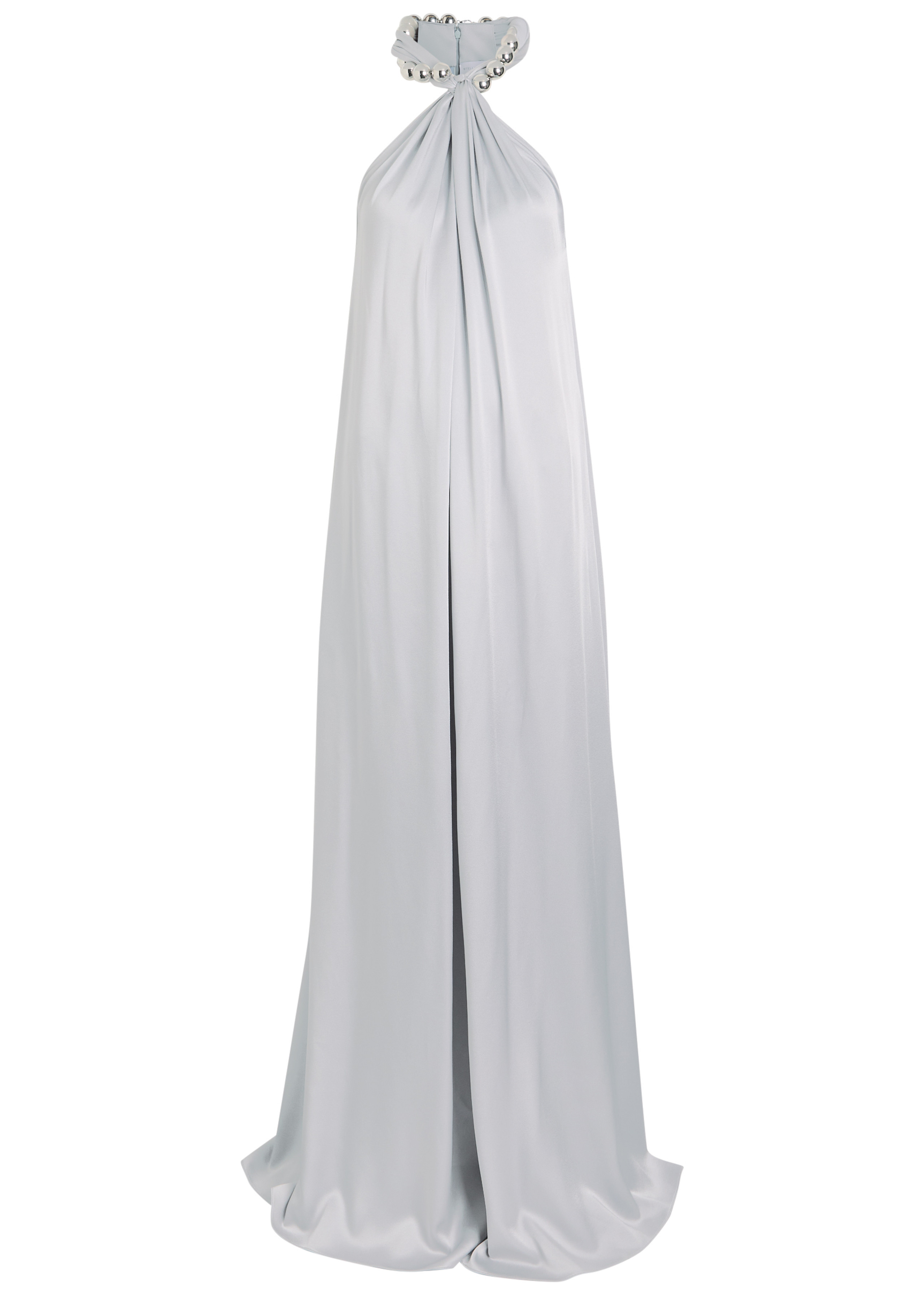 Chain-embellished satin-crepe gown | Harvey Nichols