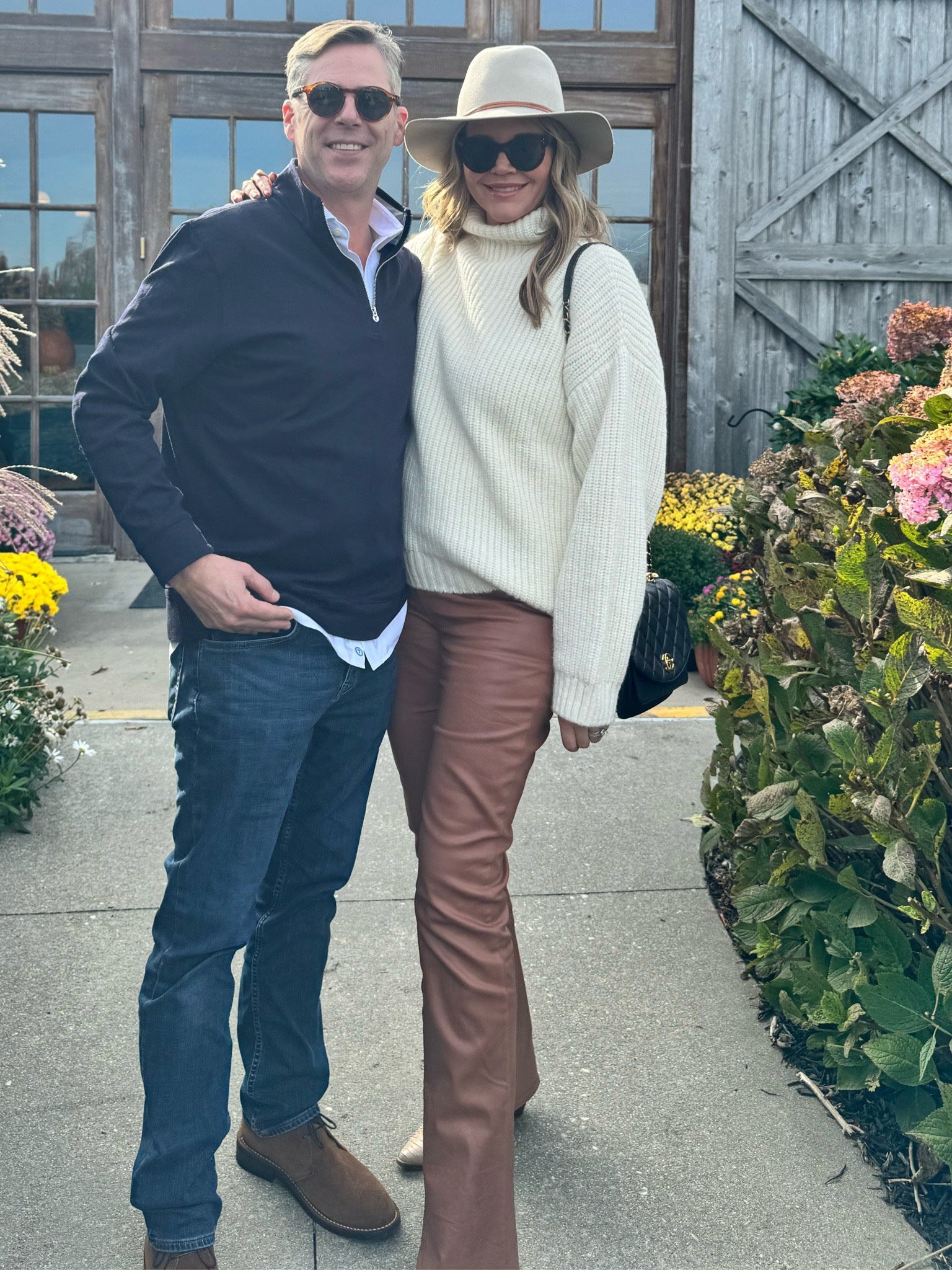 Perfect fall look. Cozy cream sweater and waxed camel L'agence bootleg pants. 

#LTKworkwear #LTKSeasonal #LTKstyletip