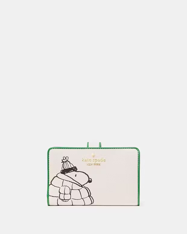 Peanuts X KSNY Medium Bifold Wallet | Kate Spade Outlet