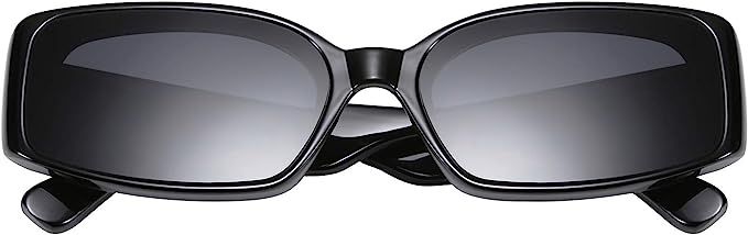 FEISEDY Creative Rectangle Sunglasses Women Fashion Thick Frame UV400 Protection B2462 | Amazon (US)