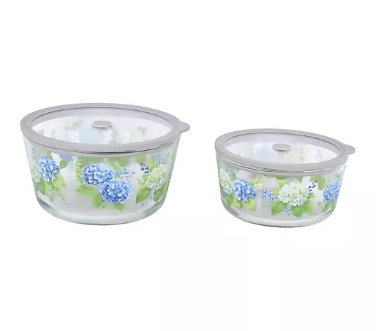 Make Your Selection: Temp-tations Set of 2 Borosilicate Glass Bowls w/ Vented Lids | QVC