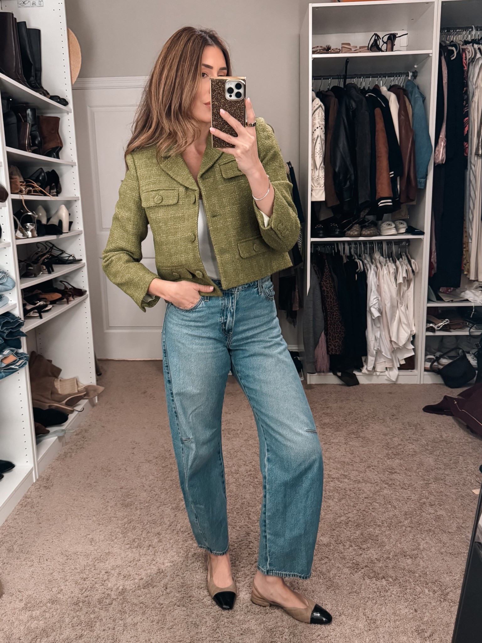 8 in jacket, 26 in jeans 