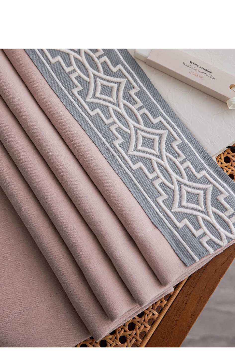 Prettiest high quality pink cotton curtains with trim tape. 

#LTKBaby #LTKHome