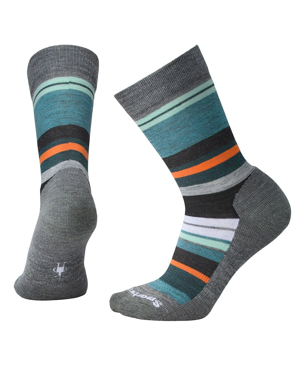 Smartwool Women's Socks MD - Medium Gray Heather Saturnsphere Crew Socks - Women | Zulily