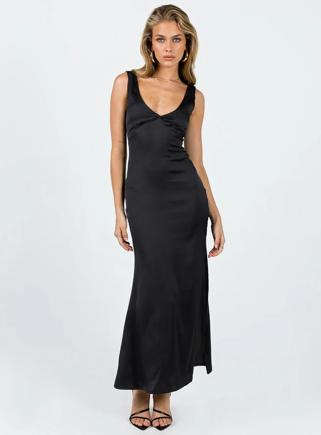 Lynsey Midi Dress Black | Princess Polly US