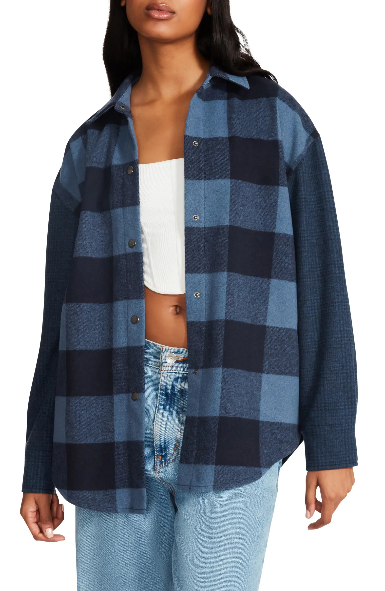Sophia Mixed Plaid Shacket | Nordstrom