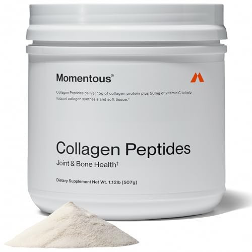Momentous Grass-Fed Collagen Peptides Powder - Collagen Protein Powder with Fortigel & Vitamin C for Hair, Skin, Nails, & Joint Health Support - NSF Certified for Sport - Packaging May Vary | Amazon (US)