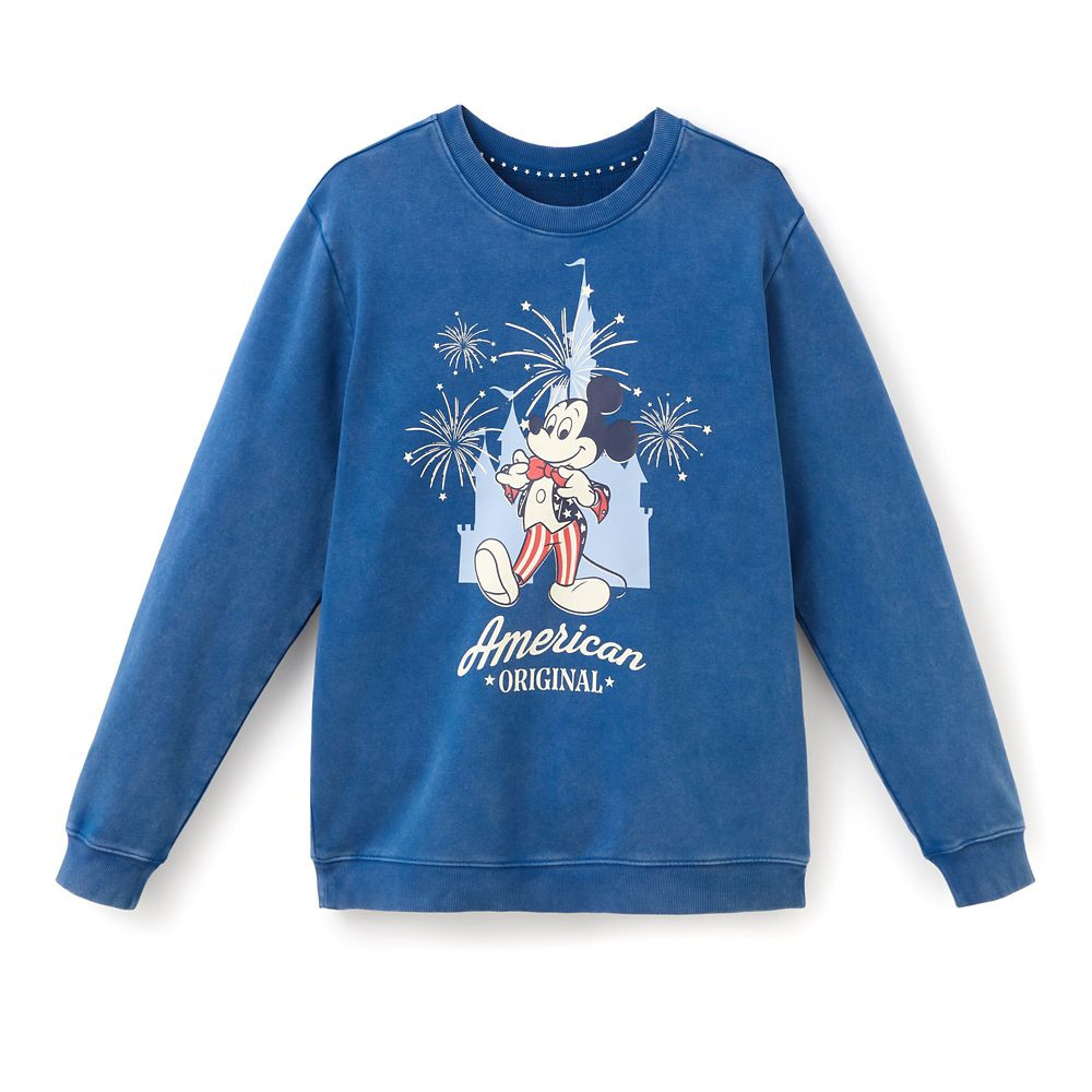 Mickey Mouse Americana Pullover Sweatshirt for Adults | Disney Store