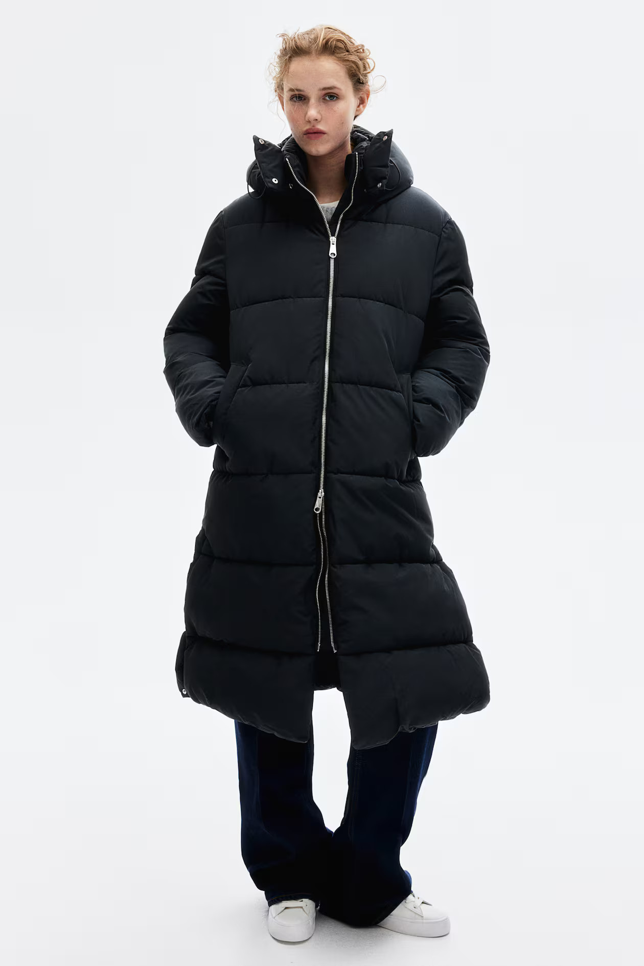 Water-repellent puffer coat - Black - Ladies | H&M GB | H&M (UK, MY, IN, SG, PH, TW, HK)