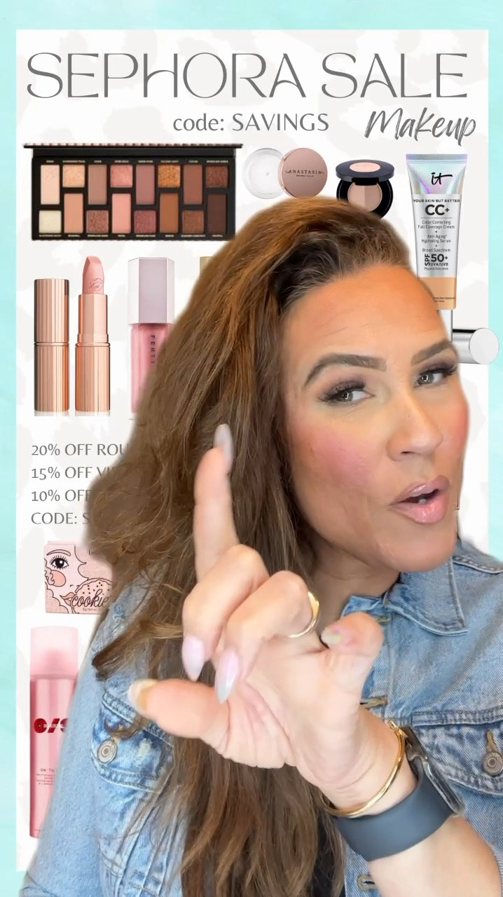 Sephora Sale Favorites review part 4! 💄 

Sephora Savings Event is happening now! Rouge members can shop 11/1. All tiers can shop on 11/5 - 11/11. Save 10-20% off depending on your tier with code SAVINGS, All Sephora Collection is 30% off for all tiers! Sephora Sale, Sephora must haves, Sephora favorites, Sephora bestsellers, Sephora beauty, makeup must haves, beauty gift idea, gifts for her, Fall 2024, #LaidbackLuxeLife

Shades:
✨NARS foundation ‘Barcelona’
✨It Cosmetics foundation ‘Neutral Tan’
✨Huda Beauty setting powder ‘Cherry Blossom’
✨Huda Beauty concealer ‘Coconut Flakes’
✨Benefit highlighter ‘Cookie’
✨Hourglass palette ‘Volume III’
✨Charlotte Tilbury bronzer ‘Tan 3’
✨Fenty Beauty lipgloss ‘$weetmouth’
✨Charlotte Tilbury lipstick ‘KIM KW’
✨Lawless lipgloss ‘Daisy Pink’
✨Patrick Ta blush duo ‘She’s A Doll’
✨Anastasia lip liner ‘Deep Taupe’
✨Anastasia brow duo powder ‘Medium Brown’
✨Anastasia brow wiz ‘Soft Brown’
✨Too Faced lip plumping liner ‘In Big Truffle'
✨Buxom lip plumping gloss ‘White Russian’
✨Givenchy setting powder ‘Satin Blanc'

Hey Beautiful! Feel free to comment on this post if you have any questions! 🫶🏽

Follow me for more fashion finds, beauty faves, lifestyle, home decor, sales and more! So glad you’re here!! XO, Karma

#LTKVideo #LTKGiftGuide #LTKBeauty