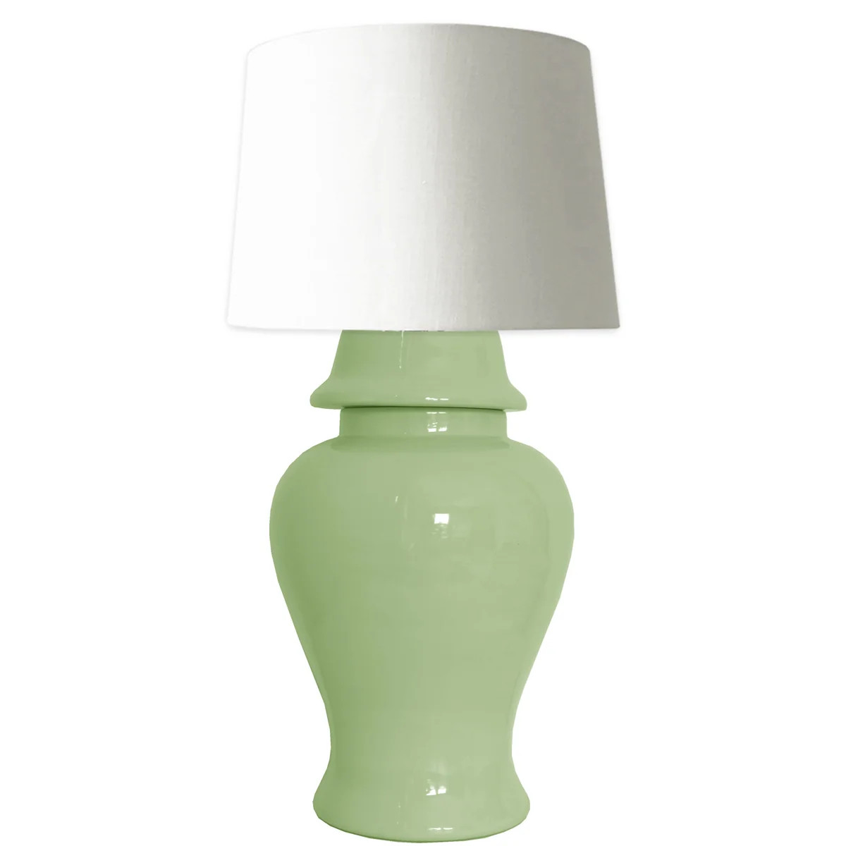 Cabbage Patch Green Ginger Jar Lamp | Ruby Clay Company