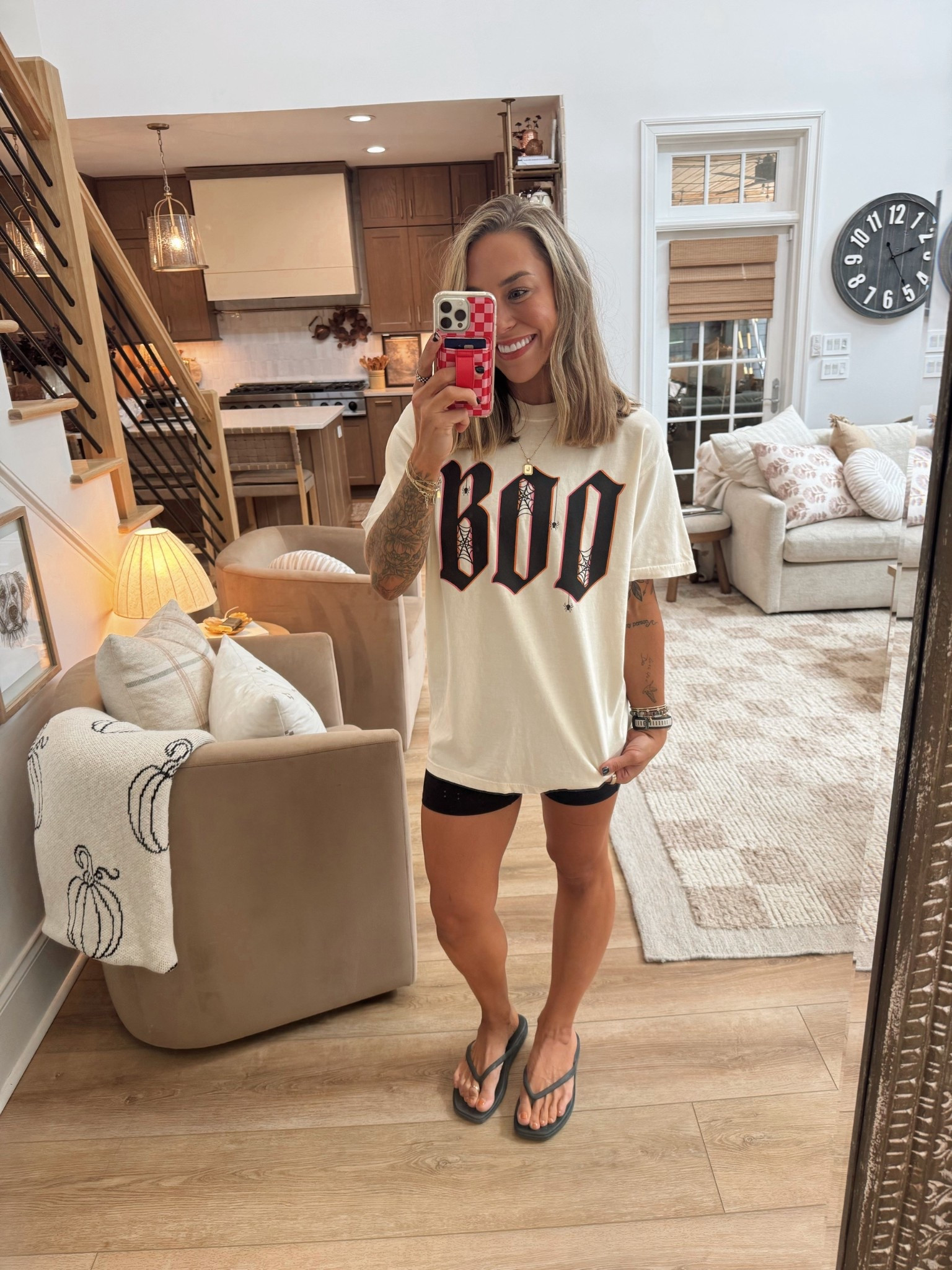 Some new arrivals for Fall from Pink Lily ✨🍂 my code HOLLEY saves you 30% off site-wide (excluding doorbusters / sale items) this week! 🙌🏼

Wearing a L in this graphic tee🎃 

Ootd / fall style / casual / cute / graphic tee / comfy fit  / pink lily code / Holley Gabrielle /  

#LTKSaleAlert #LTKFindsUnder50 #LTKSeasonal