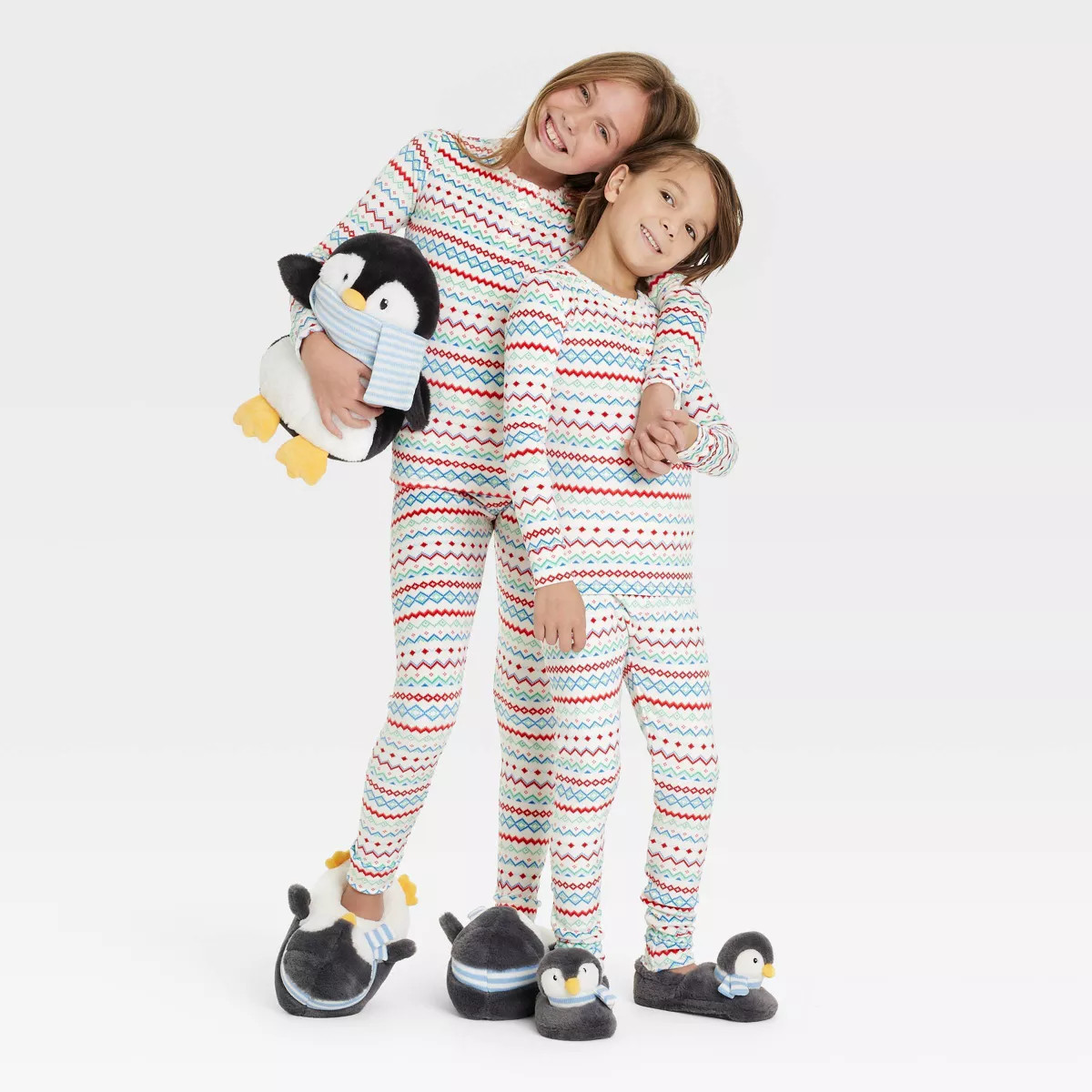Kids' Fair Isle Print Snuggly Soft Holiday Matching Family Pajama Set - Wondershop™ White 10 | Target