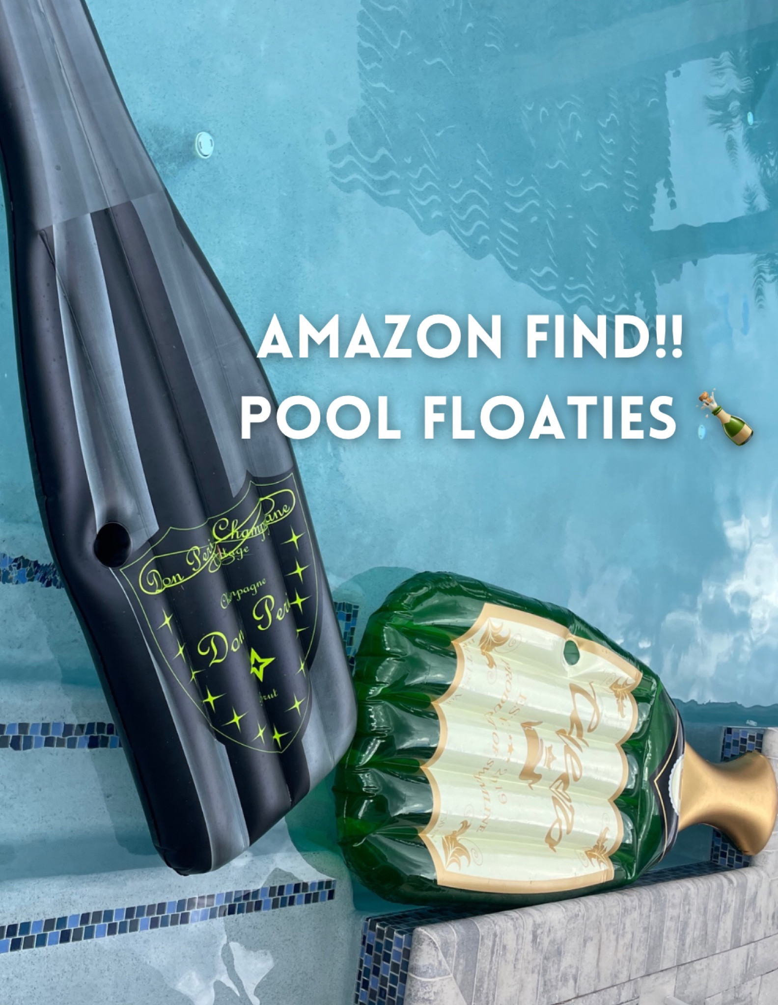 These champagne pool floaties from Amazon were so perfect for this bachelorette trip! Such a hit!! Would make a fun gift 🍾🥂

#LTKGiftGuide #LTKwedding #LTKswim
