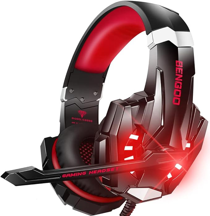 BENGOO Stereo Pro Gaming Headset for PS4, PC, Xbox One Controller, Noise Cancelling Over Ear Head... | Amazon (US)