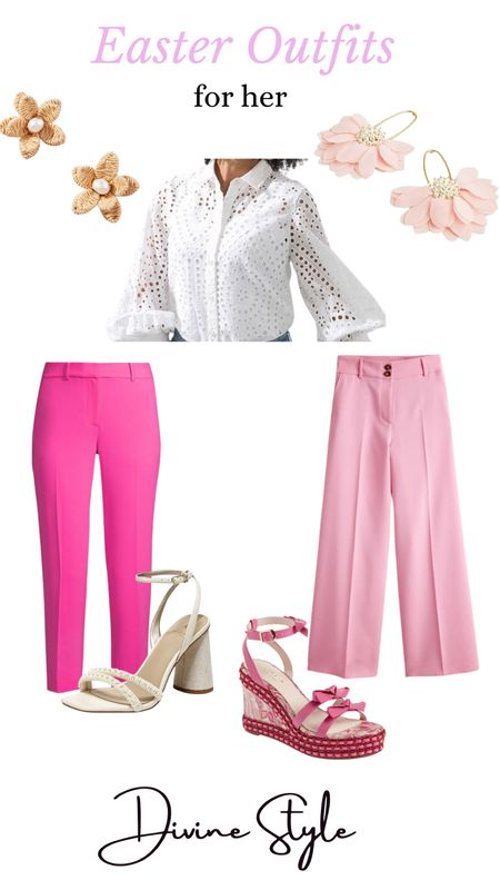 Easter outfits with a pop of pink. These spring Easter outfits are wearable not only for brunch, church and the holiday, but great to wear a spring season.

#LTKSeasonal