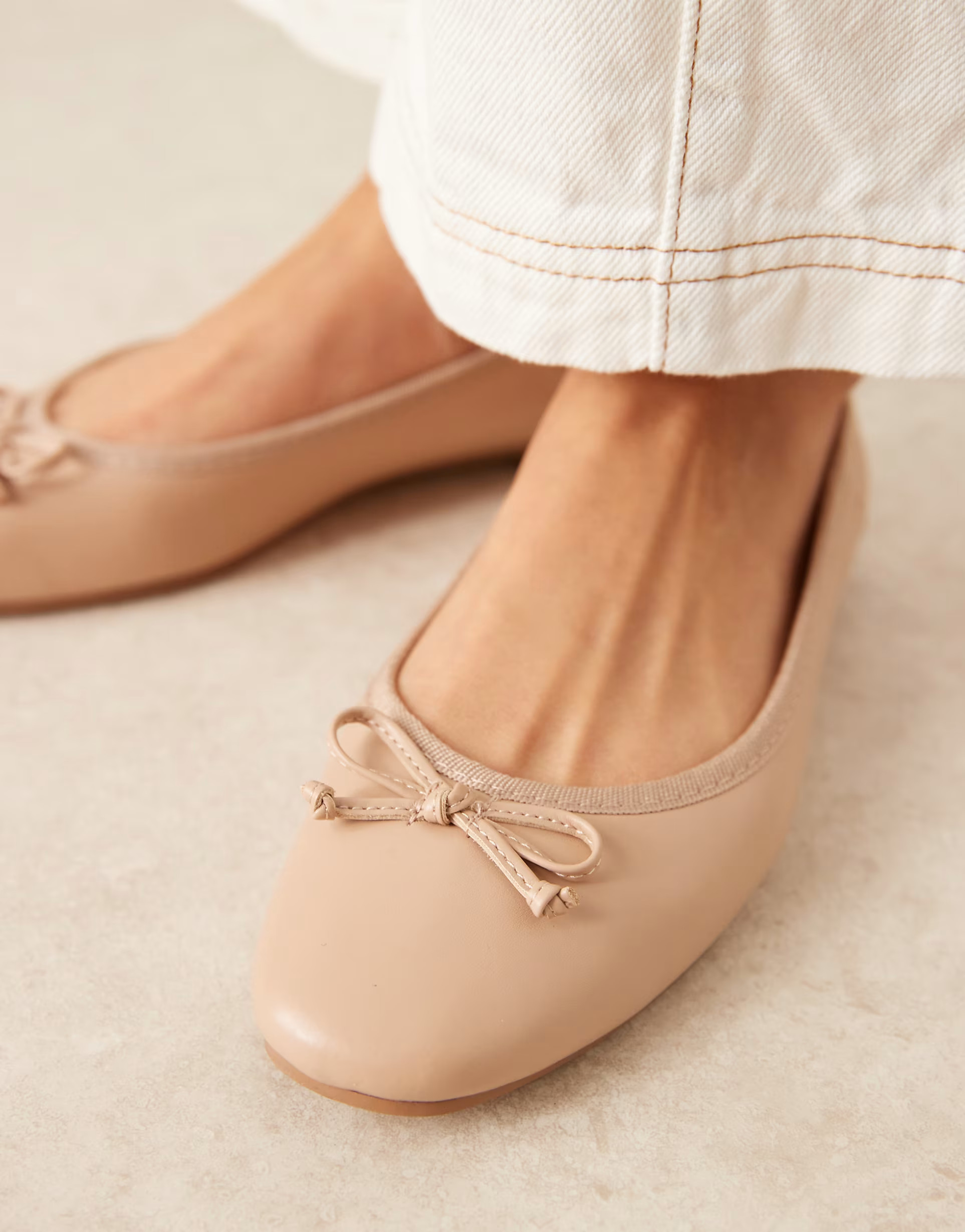 ASOS DESIGN Lullaby bow ballet in beige | ASOS | ASOS (Global)