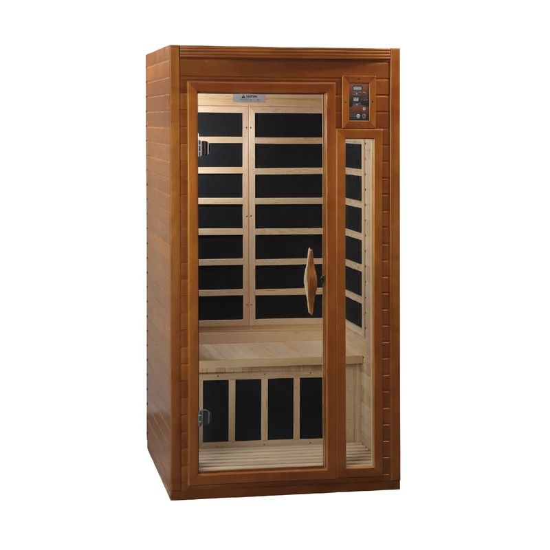 Dynamic Infrared Barcelona 1 Single Person Indoor Bluetooth Compatible FAR Infrared Sauna with Re... | Wayfair North America