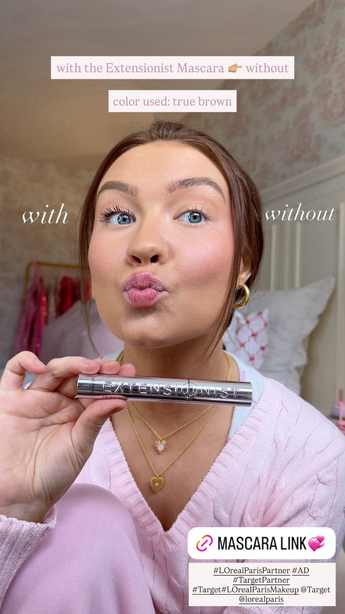 #LOrealParisPartner #AD Eye spy with my little eye… lashes that almost touch my brows 👀💋Meet the NEW @lorealparis Extensionist Mascara, now at @target (your secret weapon for major length, volume, and curl✨) With +300 bristles sculpting every lash and 24 hours of lifted curl, this mascara gives you that dramatic, sky-high effect that makes you do a double take in the mirror! #LOrealParisMakeup #TargetPartner #Target @shop.ltk #liketkit

#LTKFindsUnder50 #LTKBeauty