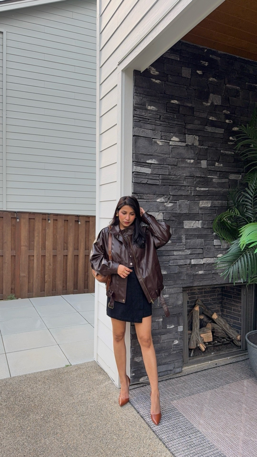 Oversized leather jacket for women 

#LTKootd #LTKSpringSale #LTKWorkwear