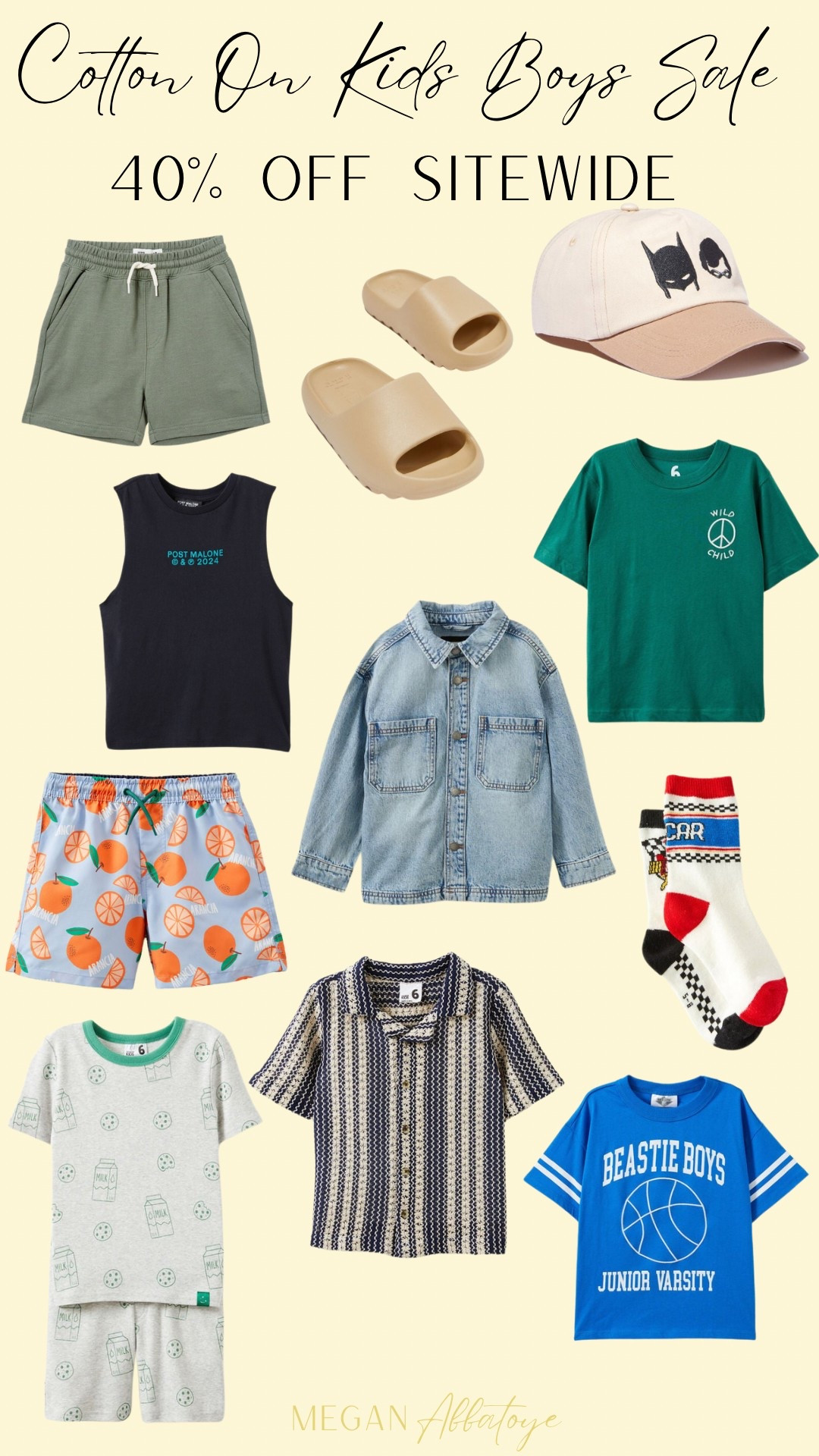 Cotton On Kids Boys Sale! 40% off sitewide, shirts, shorts, swim, accessories, sandals





#LTKSummerEdit #LTKKids #LTKFindsUnder50