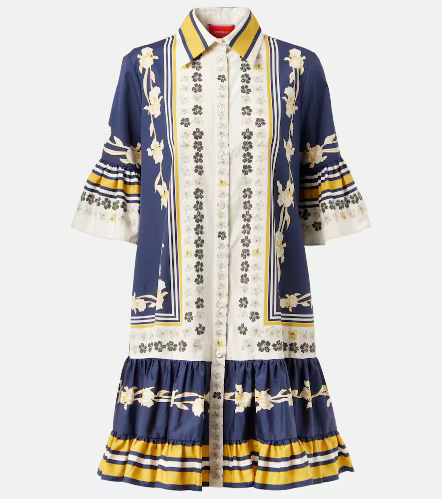 La DoubleJ Choux printed cotton poplin shirt dress | Mytheresa (US/CA)