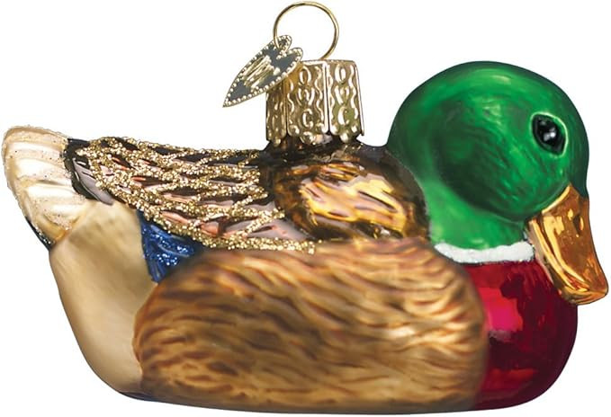 Old World Christmas Ornaments: Mallard Glass Blown Ornaments for Christmas Tree (16017) | Amazon (US)