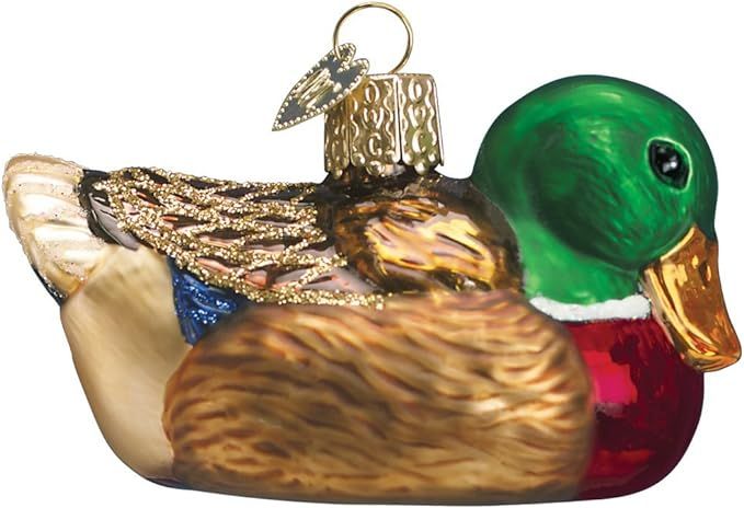 Old World Christmas Ornaments: Mallard Glass Blown Ornaments for Christmas Tree (16017) | Amazon (US)