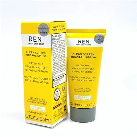 REN Clean Screen Mineral SPF 30 Mattifying Face Sunscreen 1.7oz | Walmart (US)