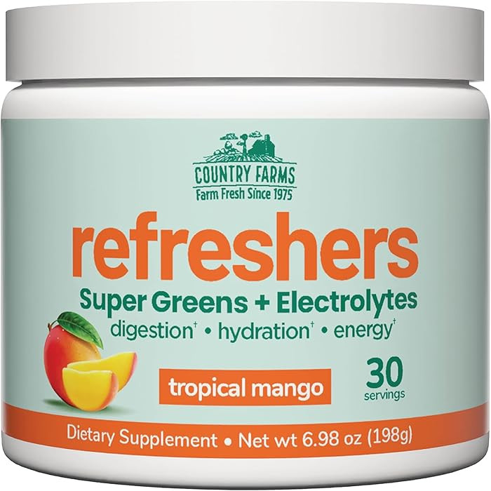 COUNTRY FARMS Refreshers, Super Greens and Electrolytes, Essential Minerals and Superfoods, Hydra... | Amazon (US)