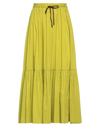 Momoní Woman Midi skirt Lime green Size 6 Cotton, Silk | YOOX (US)