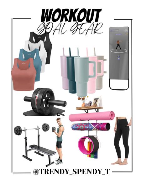 Everything you need for your workout goals / resolution 💯 all on Amazon prime! #workout #workoutgear #waterbottles #weights #fitmirror #leggings #sportsbra #holiday #nye #newyears 

#LTKU #LTKFind #LTKsalealert