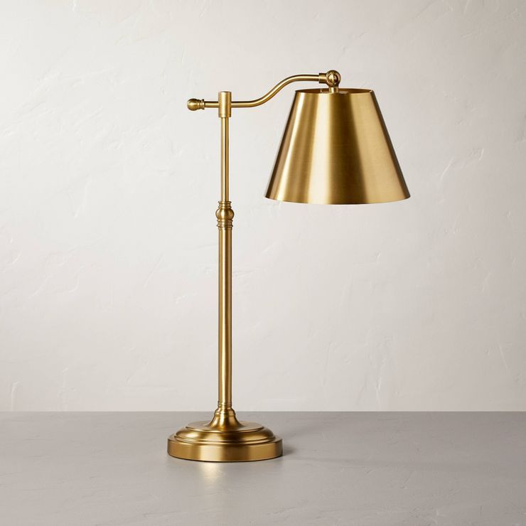 Accented Metal Task Lamp Brass (Includes LED Light Bulb) - Hearth & Hand™ with Magnolia | Target