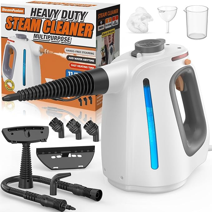 Heavy Duty Handheld Steam Cleaner for Cleaning with Lockable Steam Button&11pcs Accessories, Unli... | Amazon (US)