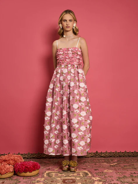 DREAM Pansy Jacquard Ruffle Dress | Sister Jane (UK)