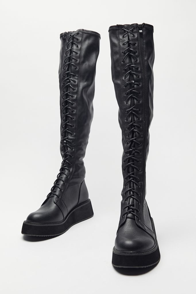 KOI Footwear Blade Tall Lace-Up Boot | Urban Outfitters (US and RoW)