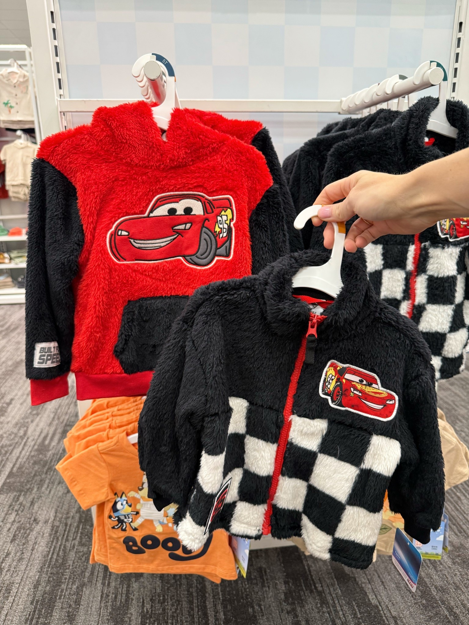 Cozy toddler cars jackets at Target 