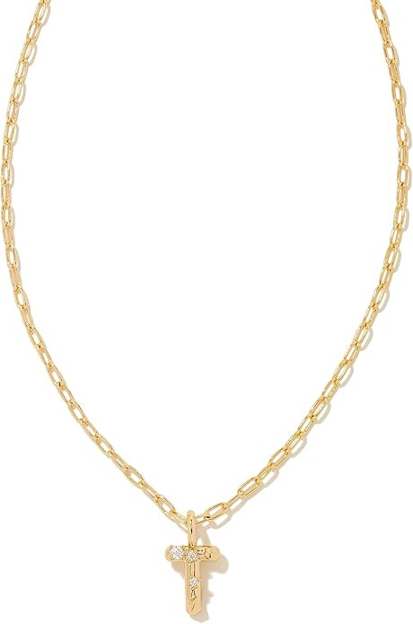 Kendra Scott Crystal Letter Short Pendant Necklace, Fashion Jewelry for Women | Amazon (US)