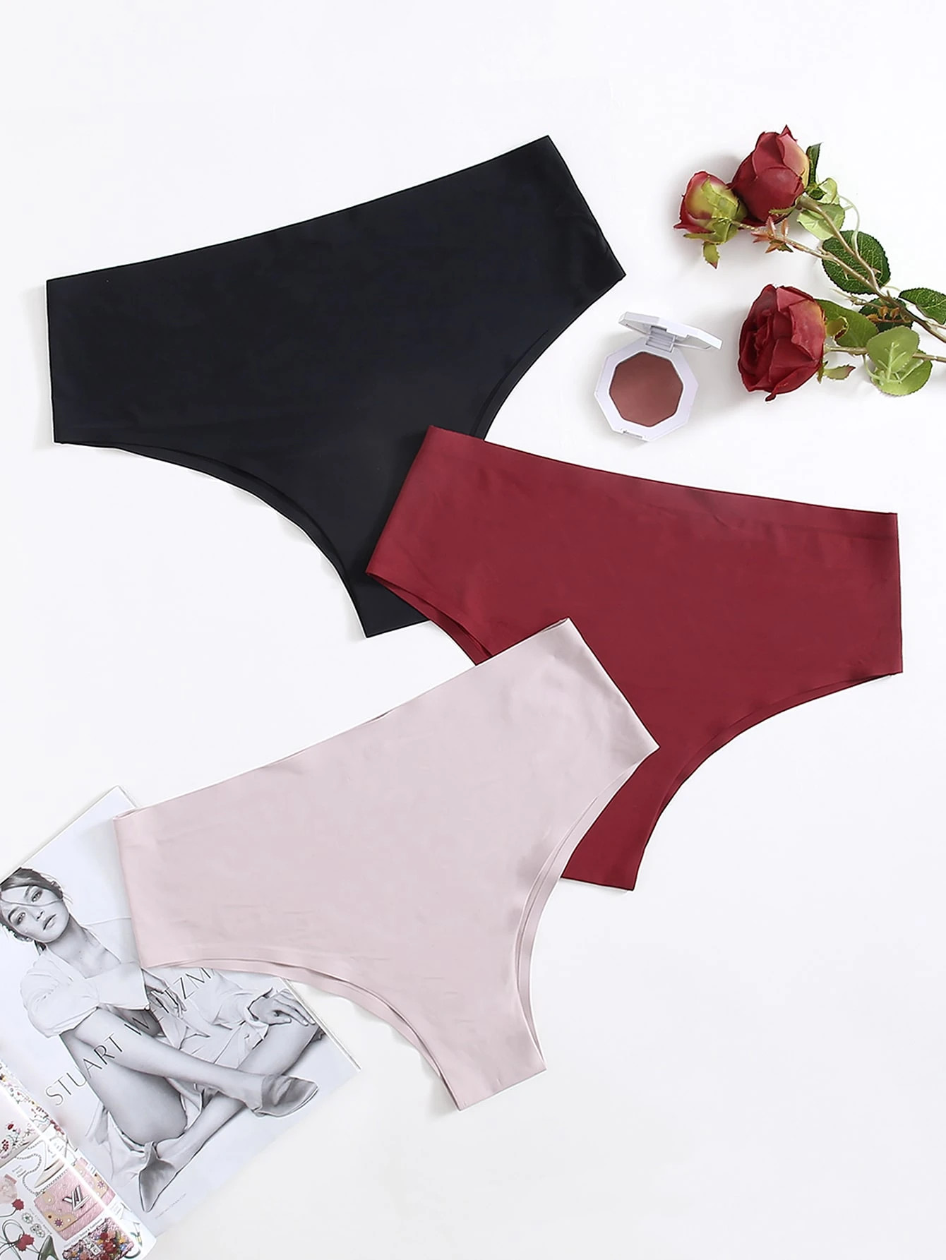 3pack Plus Seamless Panty Set | SHEIN
