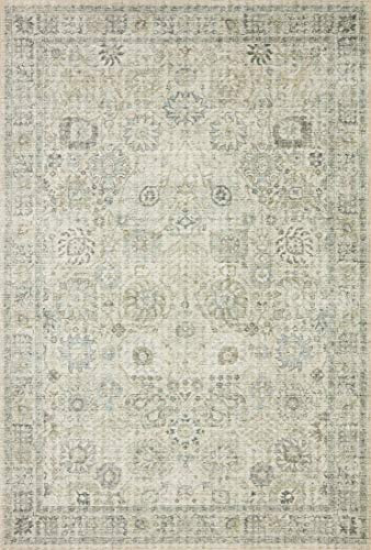 Loloi II Skye Collection SKY-14 Natural / SAGE, Traditional 5'-0" x 7'-6" Area Rug | Amazon (US)