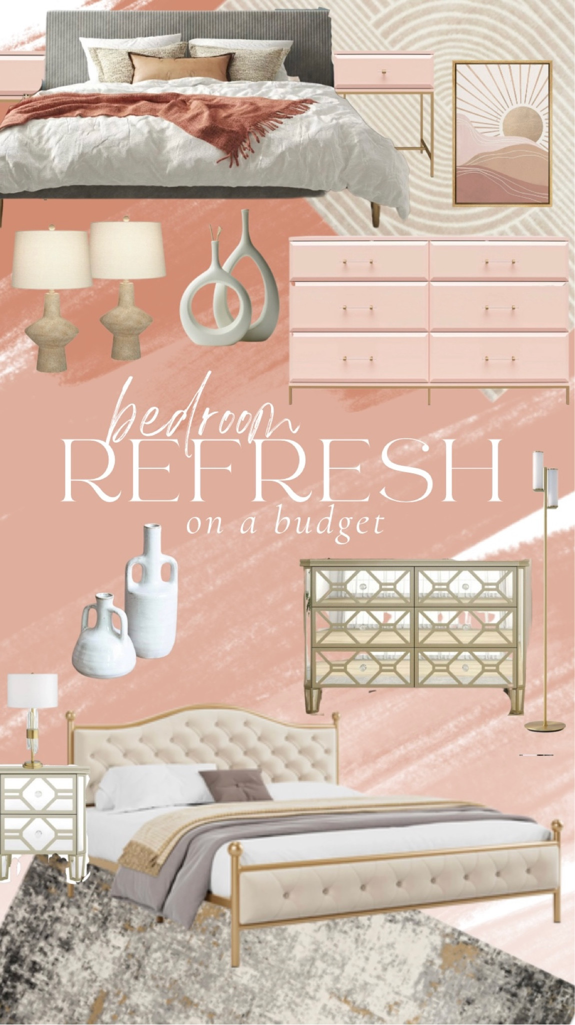 Bedroom refresh furniture lamps area rugs modern chic vase home decor bedding

#LTKFind #LTKstyletip #LTKhome