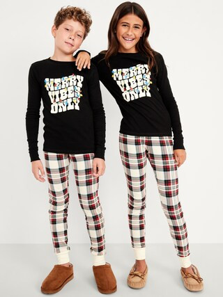Gender-Neutral Graphic Snug-Fit Pajama Set for Kids | Old Navy (CA)