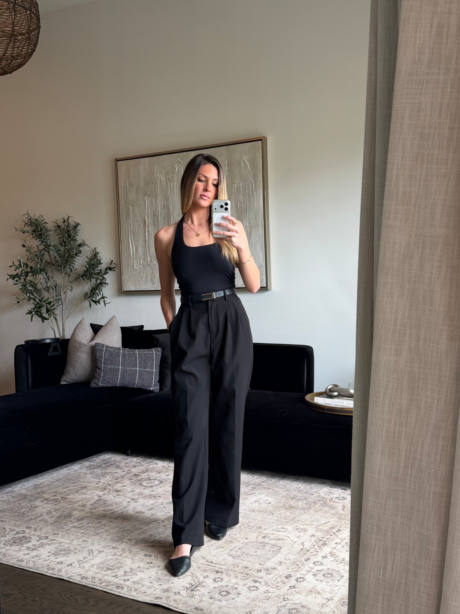 Quick, simple outfit all from Amazon! Comment AMAZON for links. I’m 5’6 wearing a size S in shirt and XS in the pants. 



#LTKWorkwear #LTKSeasonal #LTKootd