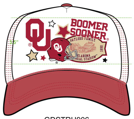 Oklahoma Layer Patch Foam Trucker Hat | Gameday Social