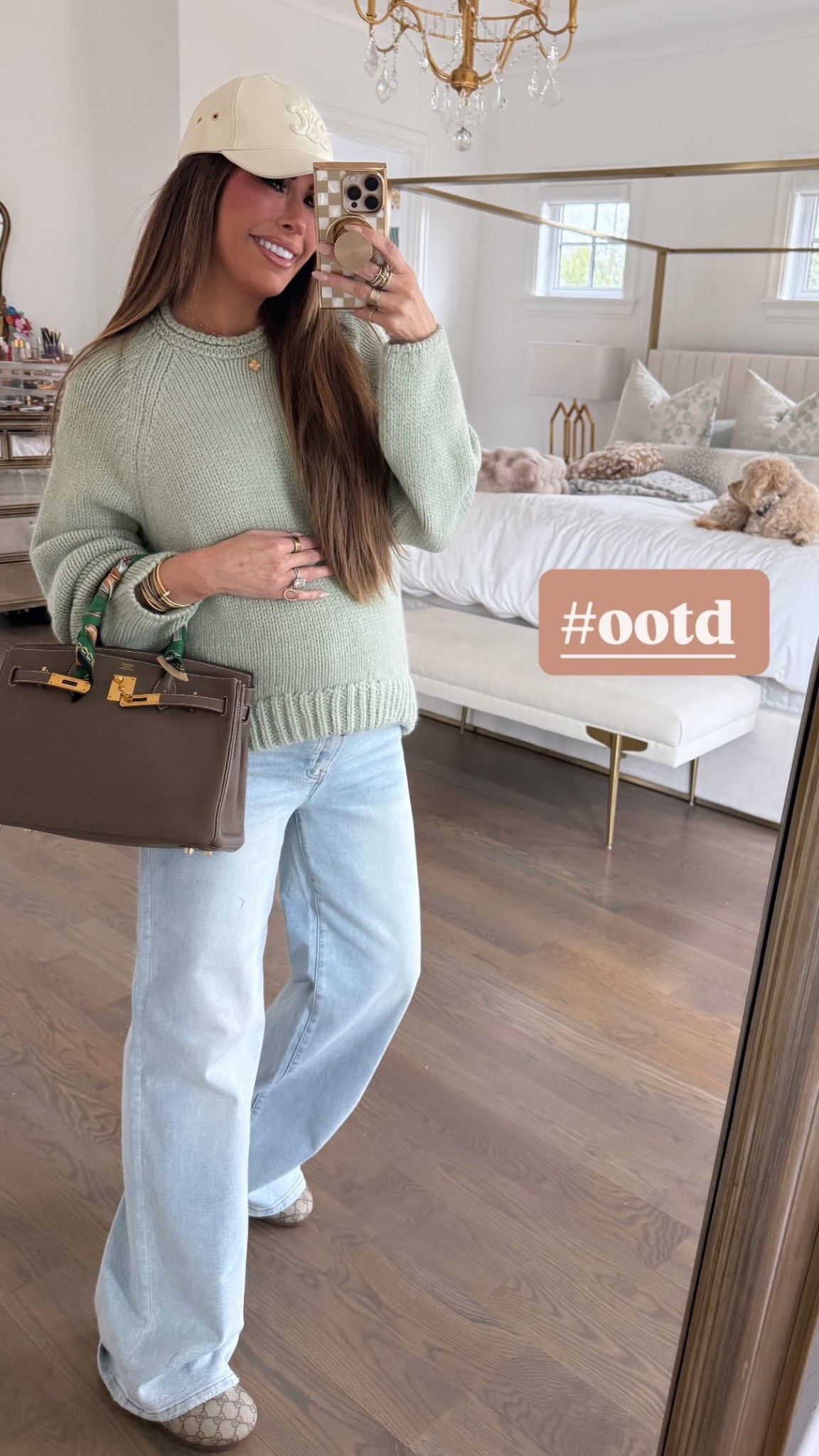 I’m wearing a size medium in this sea green sweater & size 27 in these wide leg maternity jeans! These look identical to my Khaite jeans that I wore all last spring/summer! 

Date Night Outfit, Winter Denim, Work Outfit, Green Sweater, Sea Green Sweater, Wide leg jeans, Winter fashion, Emily Ann Gemma

#LTKdayinmylife #LTKSeasonal #LTKgrwm