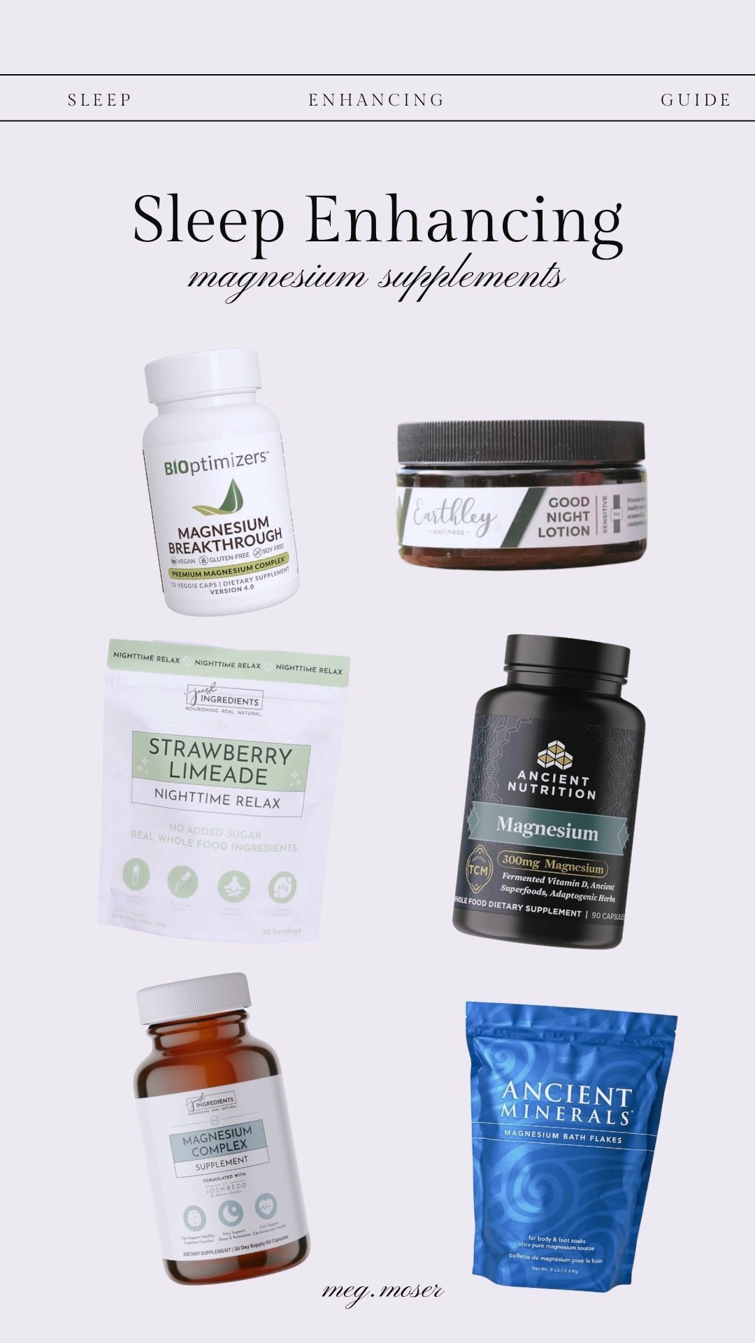 Struggling to fall asleep? Magnesium might be the missing piece in your nighttime routine! 🌙
It helps relax the nervous system, ease muscle tension, and promote deep, restful sleep. Check out my top magnesium picks!

#LTKsleep

#LTKFamily #LTKHome