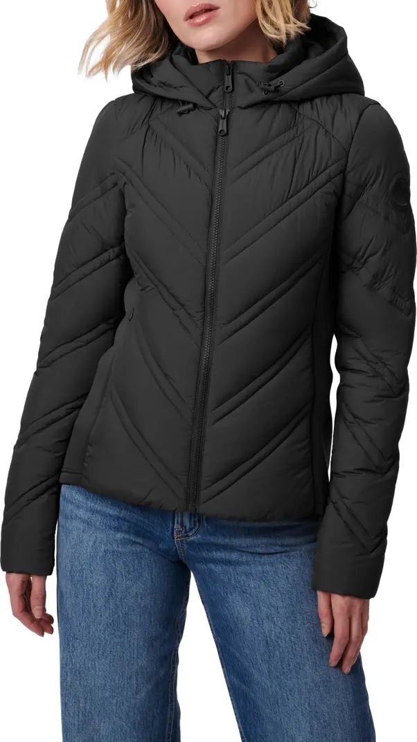 Hooded Puffer Jacket with Bib | Nordstrom