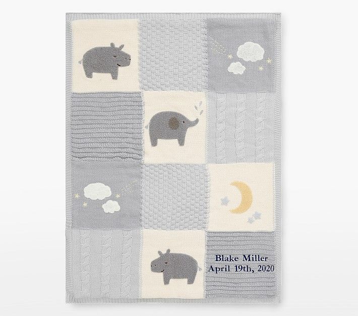 Heirloom Hippo Baby Blanket | Pottery Barn Kids