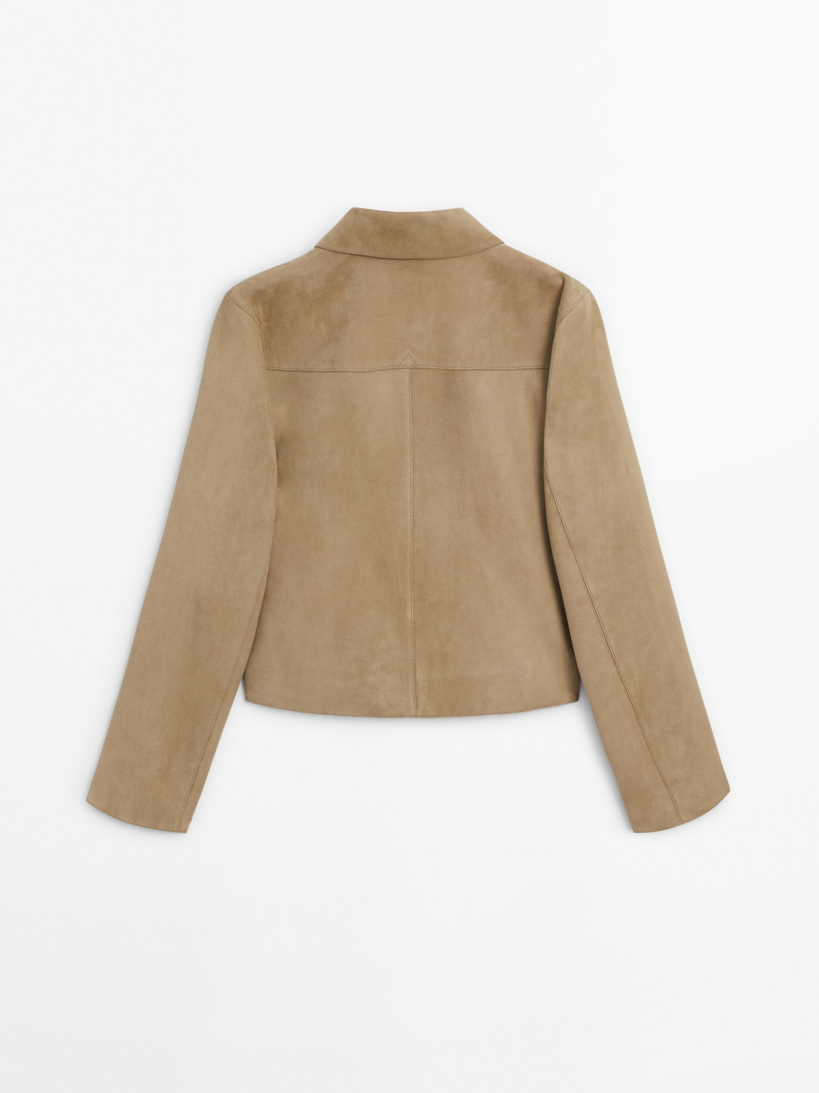 Suede leather jacket with pockets | Massimo Dutti US