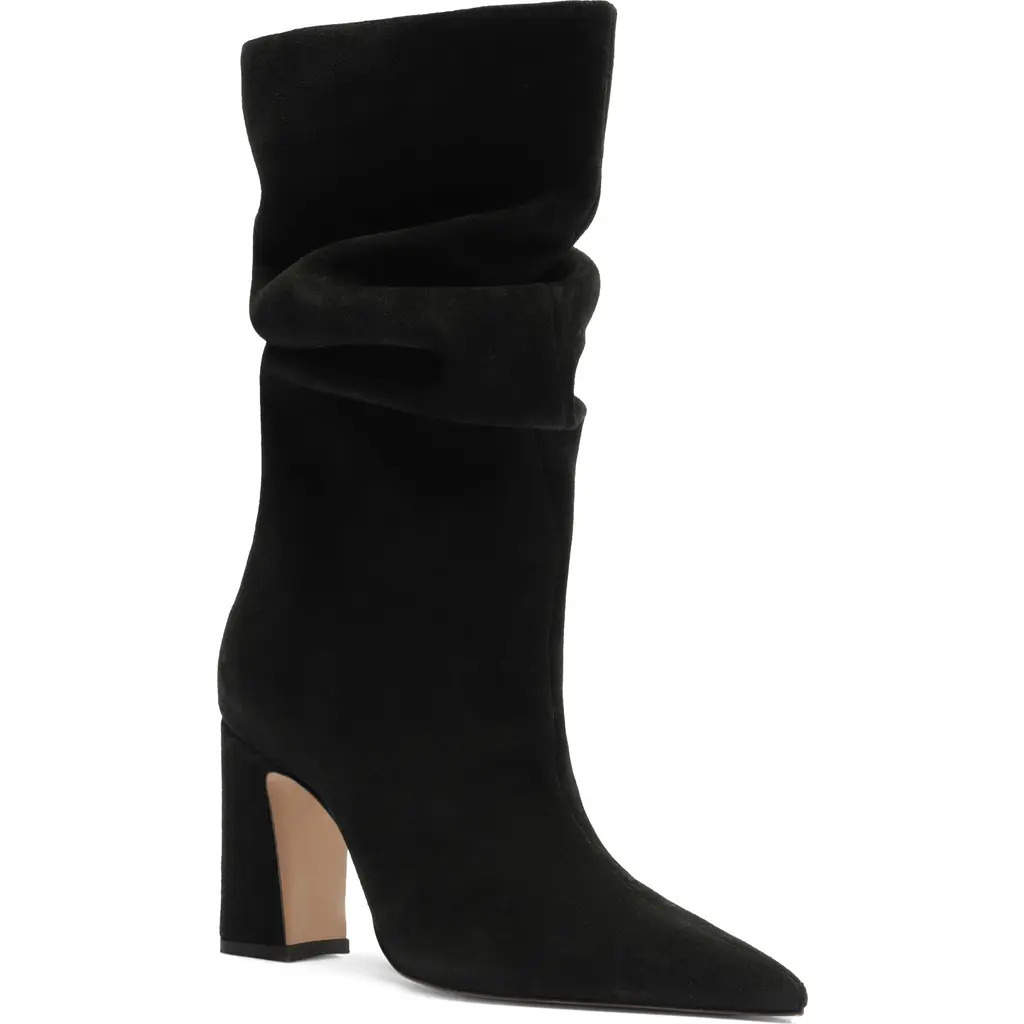 Schutz Harriet Slouch Boot in Black Suede at Nordstrom, Size 7 | Nordstrom